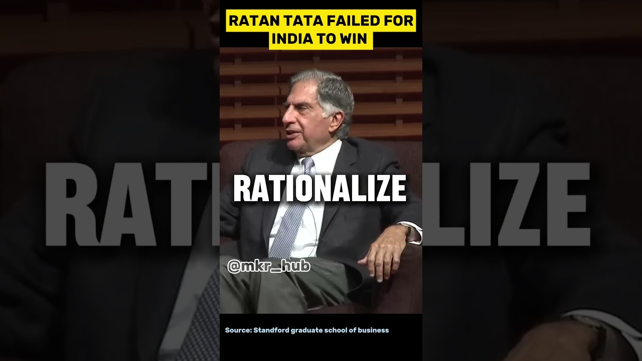 RATAN TATA FAILED FOR INDIA TO WIN 😀 