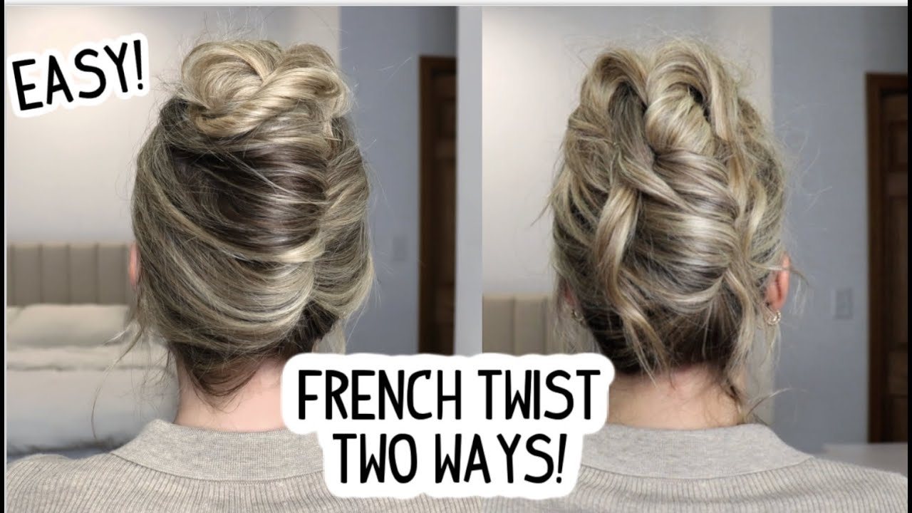 How to Make Messy French Twist Updo Hairstyle - DIY Tutorials