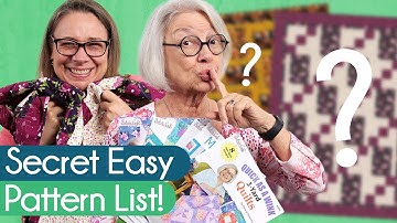Revealing the Secret EASY Pattern from our 3-Yard Quilt Books!