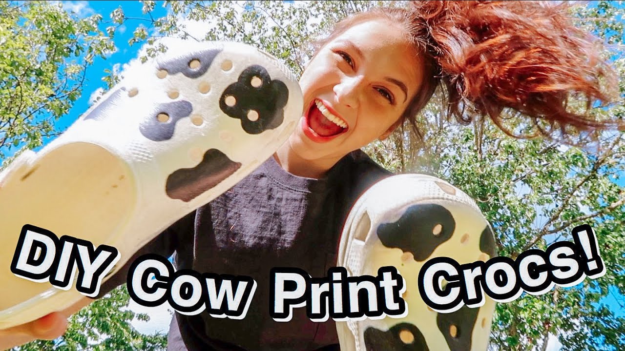 cow print crocs