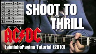 "Shoot To Thrill" Guitar Lesson (AC/DC) Original JaiminhoPagina Series (2010)