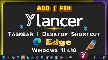 How to Add/Pin Ylancer Link/Icon to Desktop & Taskbar Toolbar with Microsoft Edge on Windows PC
