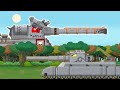 Battle between two landkreuzers p1500 and p2000 cartoons about tanks homeanimations