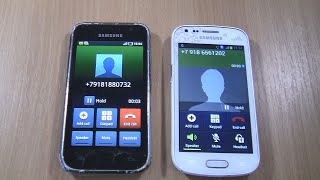 Samsung S1 white android 2   Over the Horizon Incoming call &Samsung Galaxy S Duos  Outgoing call