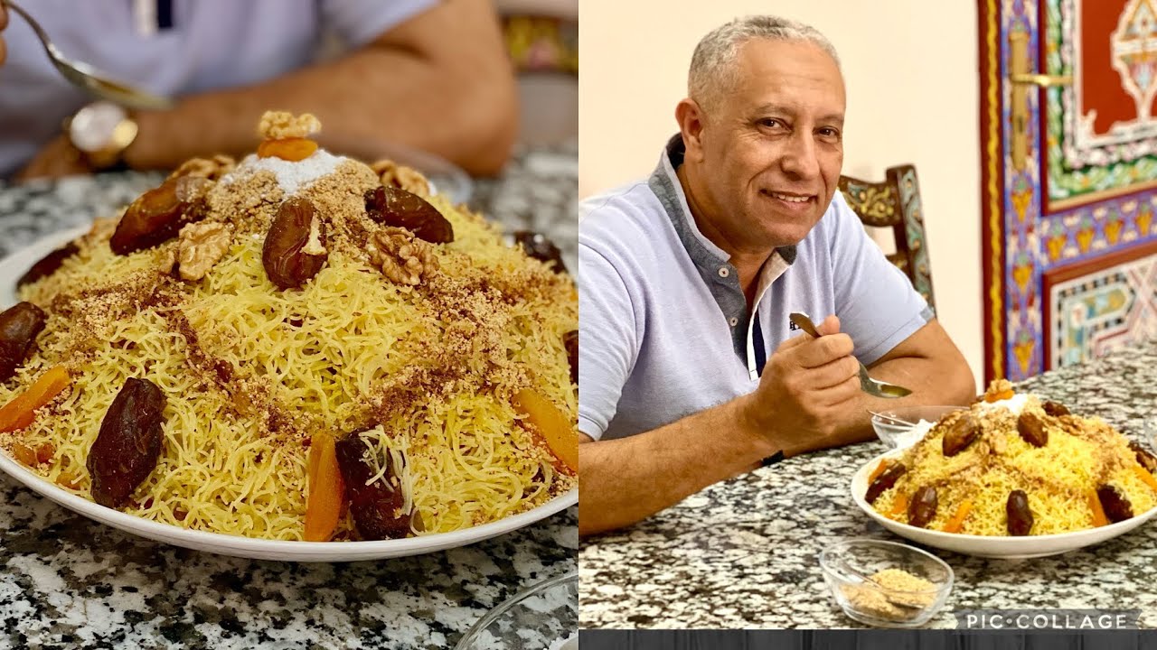 الشعرية سفة مدفونة باللحم طبق تقليدي هماوي للمناسبات و للضيافة كيجي لذيذ ساهل وغير مكلف