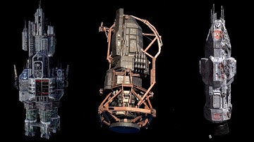 VFX Space Ship Turn Tables from The Expanse