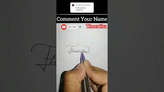 Theertha Name Signature.