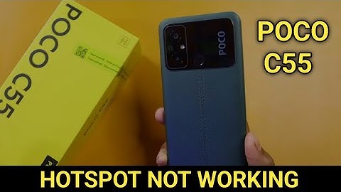 POCO C55 hotspot problem, how to solve hotspot problem, poco mobile hotspot not working
