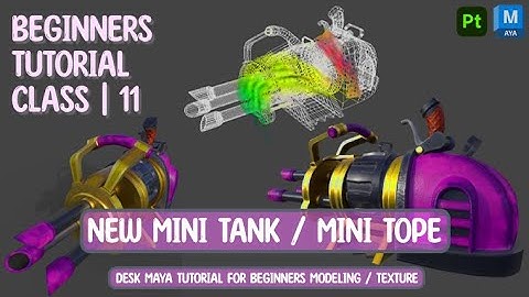 mini tank / mini tope class 12 | tutorial for beginners | substance painter texturing | last class .