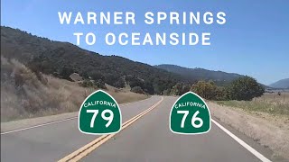 Warner Springs to Oceanside, CA | Hwy 79 South & Hwy 76 West Full Length by Southwest Road Trips 246 views 7 months ago 1 hour, 14 minutes