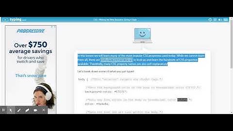typing.com Coding Essentials CSS (part 1)