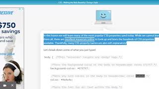 typing.com Coding Essentials CSS (part 1)