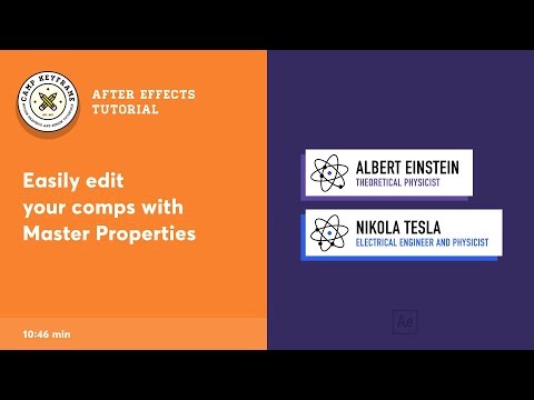 After Effects Tutorial - Edit comps with Master Properties