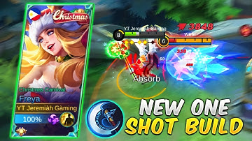 NEW ONE SHOT BUILD?!😱 | BROKEN ITEM | TOP 1 GLOBAL FREYA | FREYA BEST BUILD | MUST WATCH | MLBB✓