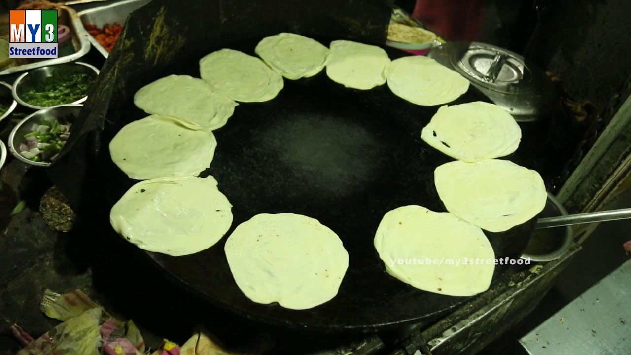 Midnight Food | Multi Layered Parata Selling at 1am | Mid Night Street Food | STREET FOOD