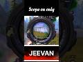 Scope on only #bgmi #jeevangaming #ytshorts #youtubeshorts