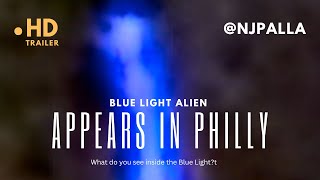 UFO Alien mysterious blue light looks at 4 aircraft landing at Philadelphia International Airport