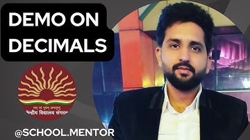 kvs demo on Decimal #kvs #kvsinterview #kvsprt #kvstgtpgt #tgtpgtexam #kvspgt #kvsinterview #demo
