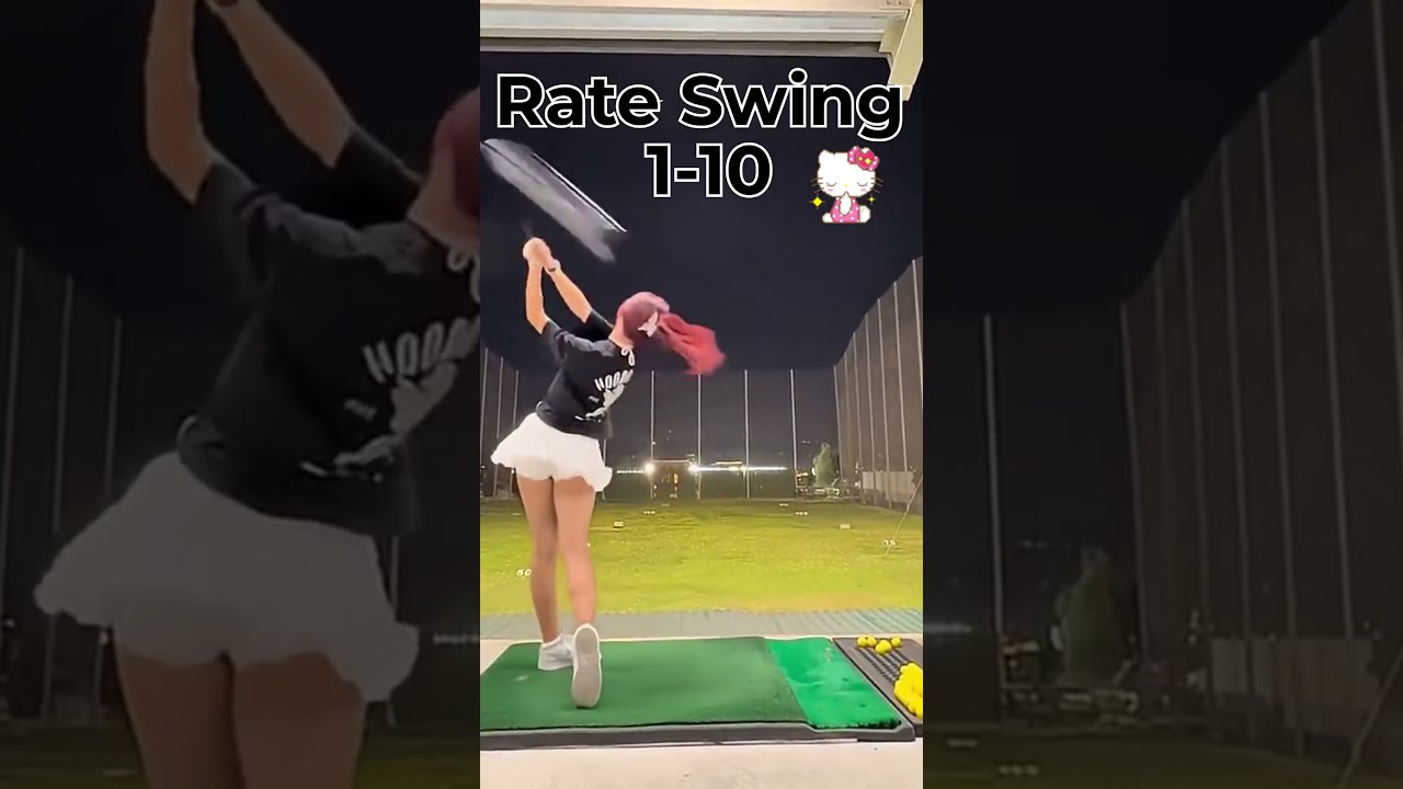 AMAZING Golf Swing Golfshot Golfshorts Shorts Golfgirl