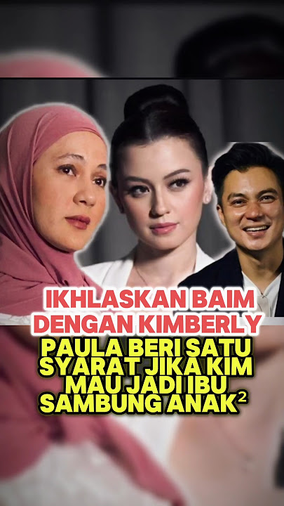 Paula ikhlaskan Baim bersama Kim #baimwong #raffiahmad #paulaverhoeven