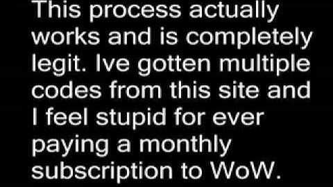 How to get World of Warcraft game time card codes FREE