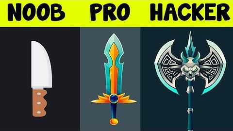 NOOB vs PRO vs HACKER - Sharpen Blade