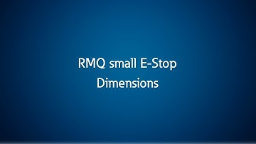 Eaton RMQ Small E-stop - Perfect size to integrate into the design of almost any application