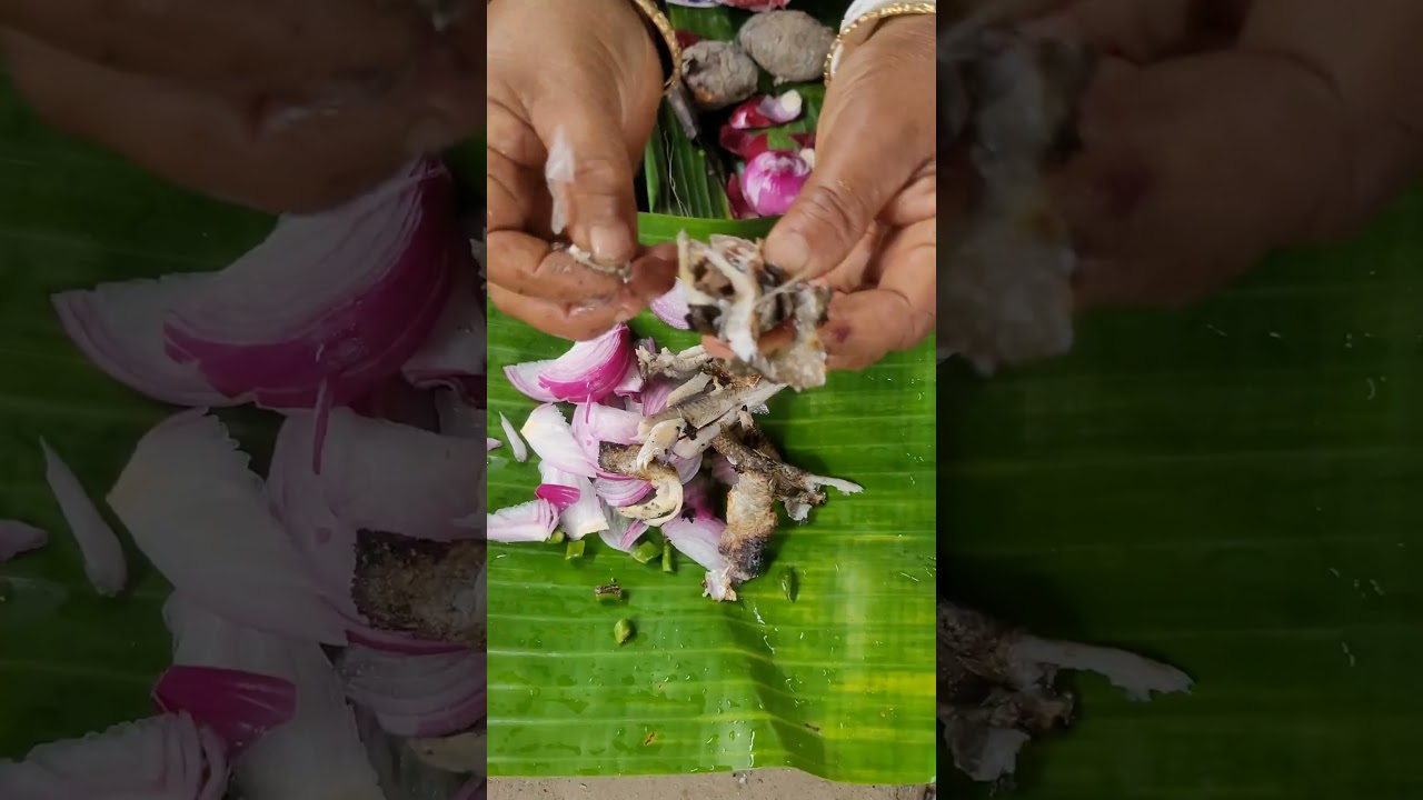 Village Style Smoked Fish Mash (Pitika) | Roasted on Open Fire 