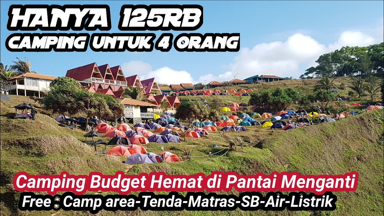 camping budget hemat di pantai menganti kebumen