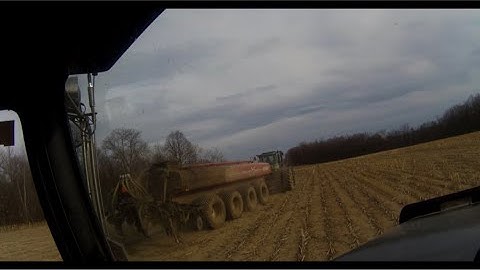 Manure hauling,injecting manure,chisel plowing,and pulling out stuck trucks.