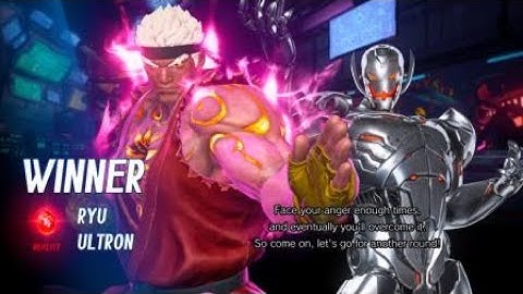 MARVEL VS. CAPCOM: INFINITE Ultron and Ryu vs. Iron Man and Hulk