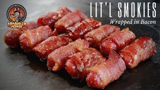 Bacon-Wrapped Smokies with Brown Sugar on Pit Boss Pellet Grill