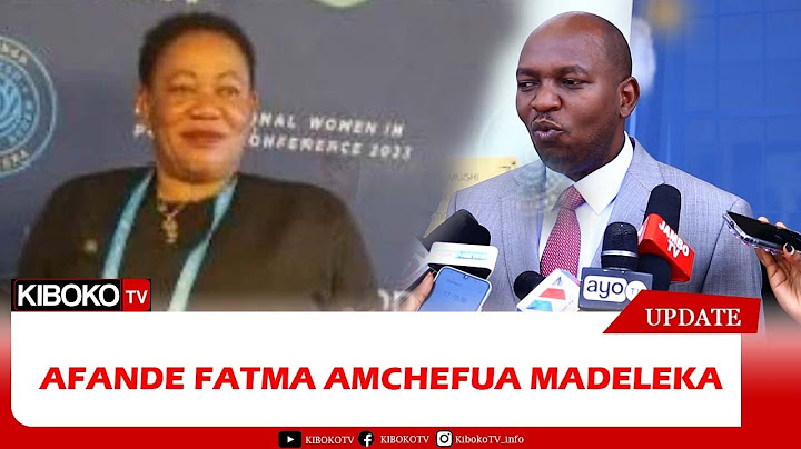 AFANDE FATMA KIGONDO AMCHEFUA WAKILI MADELEKA