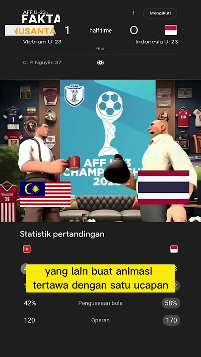 NETIZEN MALADES RIANG : MEME EJEK TIMNAS INDONESIA VS VIETNAM KALAH 0-1  #viral #malaysia #trending
