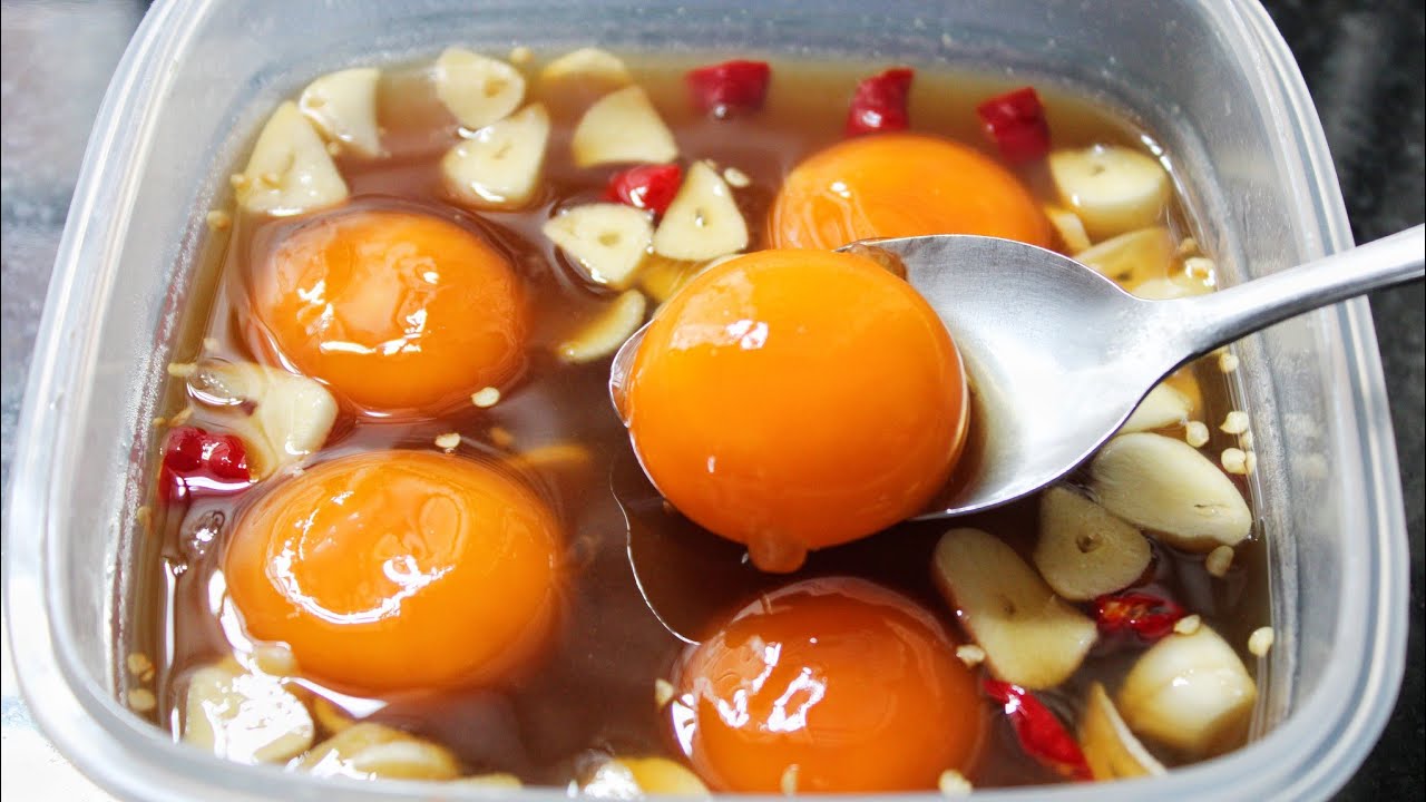 Pickle egg yolk Egg yolk recipe YouTube