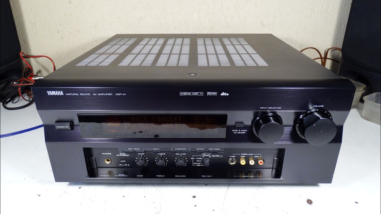 YAMAHA DSP-A1 AMPLIFIER 1998 JAPAN RESTORATION P2 - YouTube