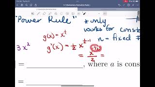 2.1/2.2 Elementary Derivative Rules (151) Part 2
