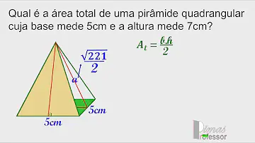 Como calcular a área de uma pirâmide regular?