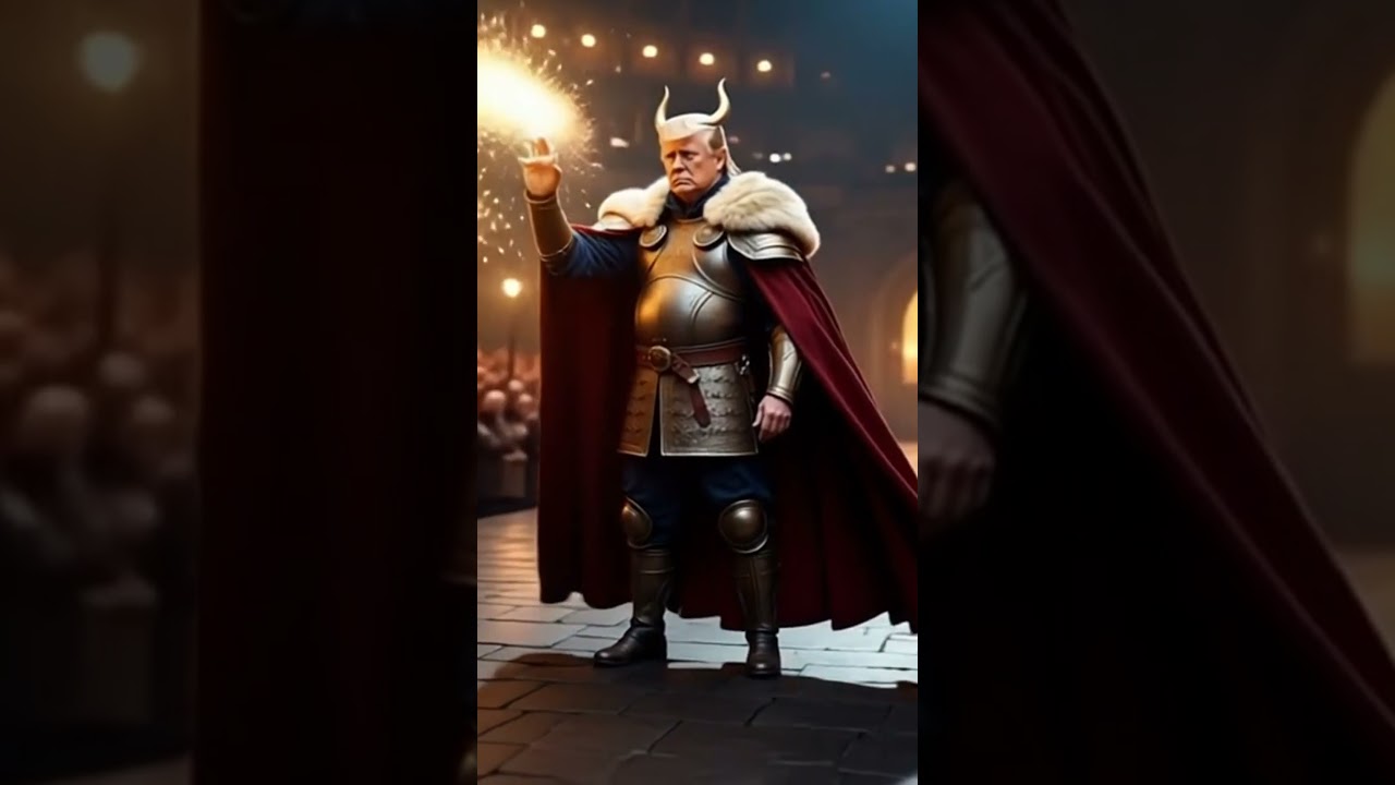"Trump Reimagined as a Warrior King... Is This His Final Form? 👑⚔️"
