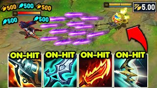 Teemo but I have a Mini-Gun attachment for my darts… (HILARIOUS ATTACK SPEED)