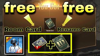 Free Room Card,Free Rename Card pubg lite।Pubg lite me free Room card,free rename card Kaise le।