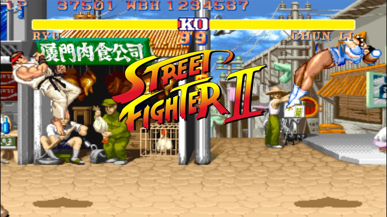 Playing Street Fighter II': Champion Edition (V004\Super speed, bootleg)