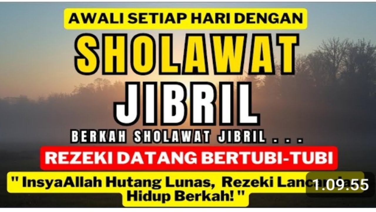 Sholawat Disaat Terdesak Butuh Uang SUPER MUSTAJAB, SHOLAWAT JIBRIL PENARIK REZEKI TERDAHSYAT