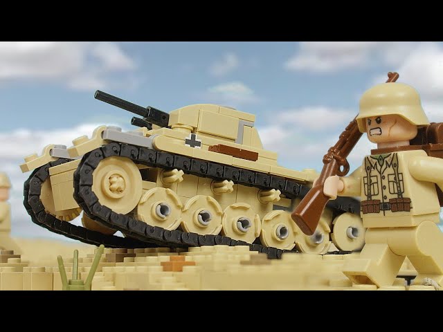 Lego WW2: The Battle of El Alamein - stop motion class=