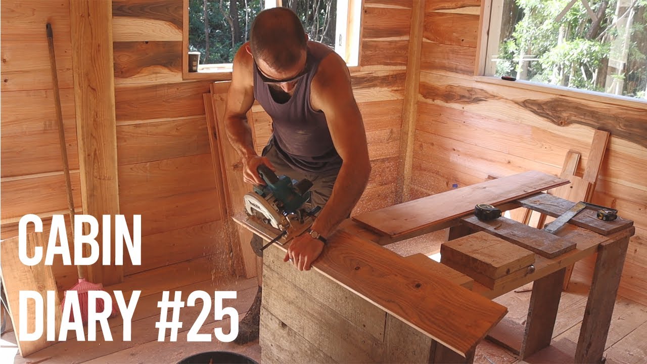 Off Grid Cabin #25 | Building the Inner Walls of the Cabin - YouTube