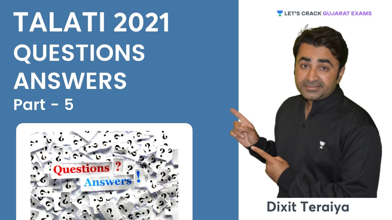 Talati Special Questions Answers | Part - 5 | તલાટી પેપર રણનીતિ | GPSC 2021 | Dixit Teraiya