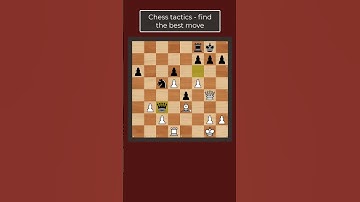 Chess tactics - find the best move  double attack with mate threat #chess #chesstactics #chesspuzzle