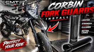 KTM 500 Supermoto CARBON FORK guards