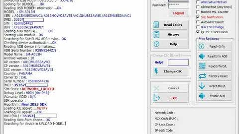 Network Unlock A013M - Galaxy A01 Core - ALL FIRMWARE