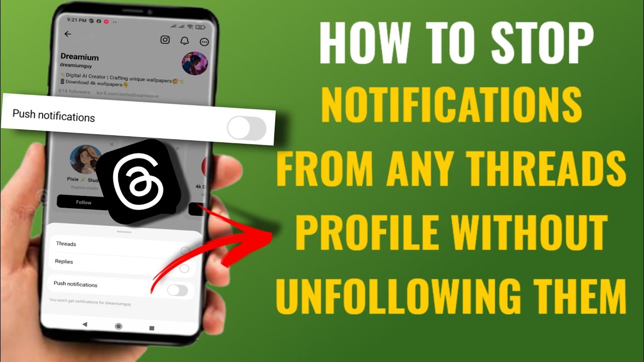 How To Stop Notifications From Any Threads Profile Without Unfollowing Them | English